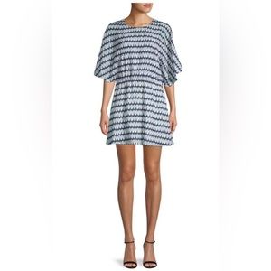 Parker silk dress. Sz S. Excellent condition. Geometric pattern, pretty colors.